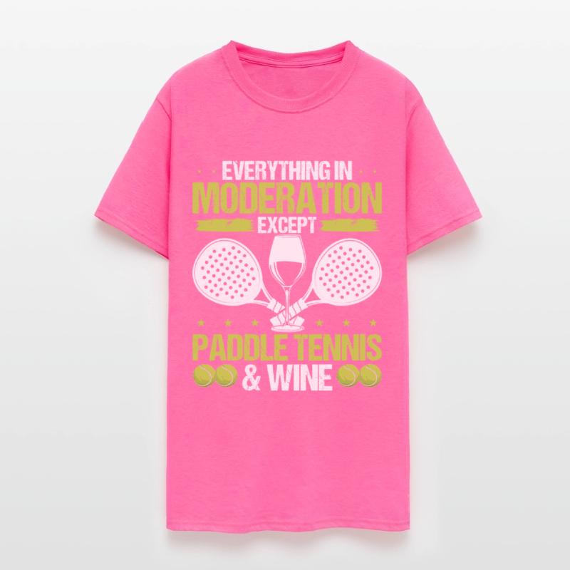 Paddle Tennis Player Wine Drinking Paddle Team