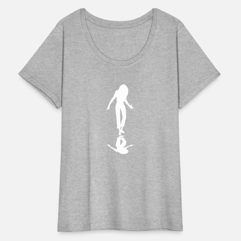 Party woman dancing shadow reflection silhouette