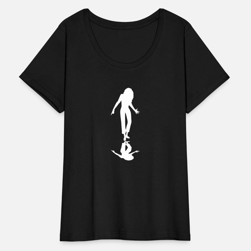 Party woman dancing shadow reflection silhouette