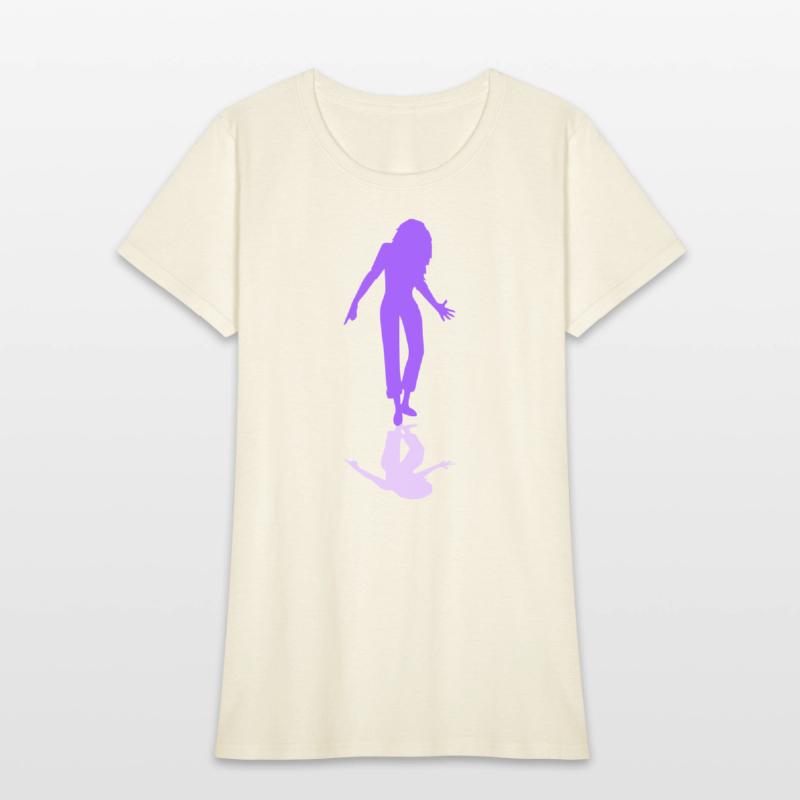 Party woman dancing shadow reflection silhouette