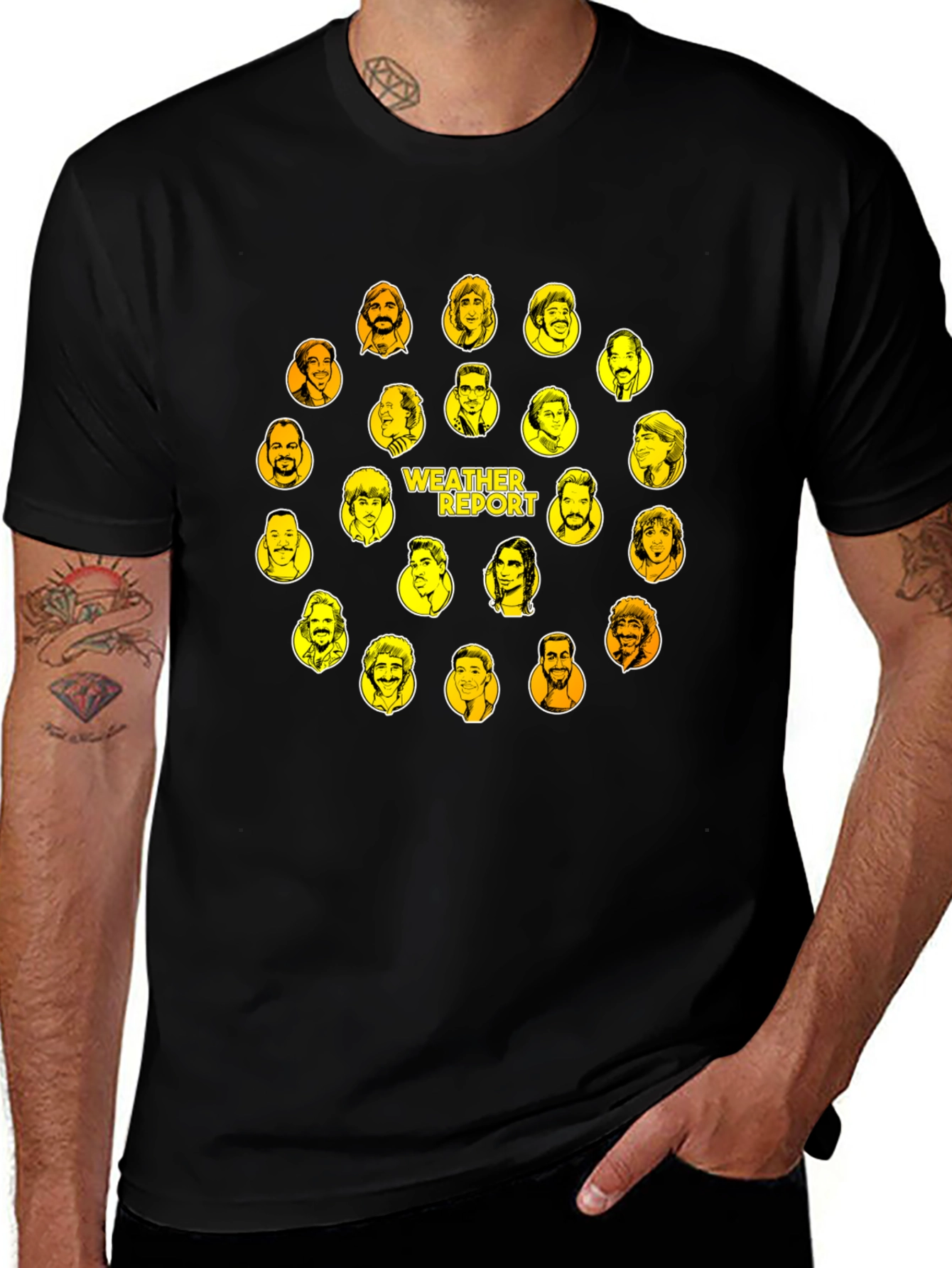 Weather Report Graphic T-Shirt Black