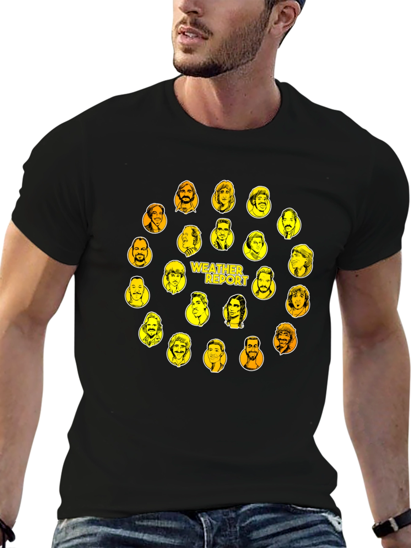 Weather Report Graphic T-Shirt Black