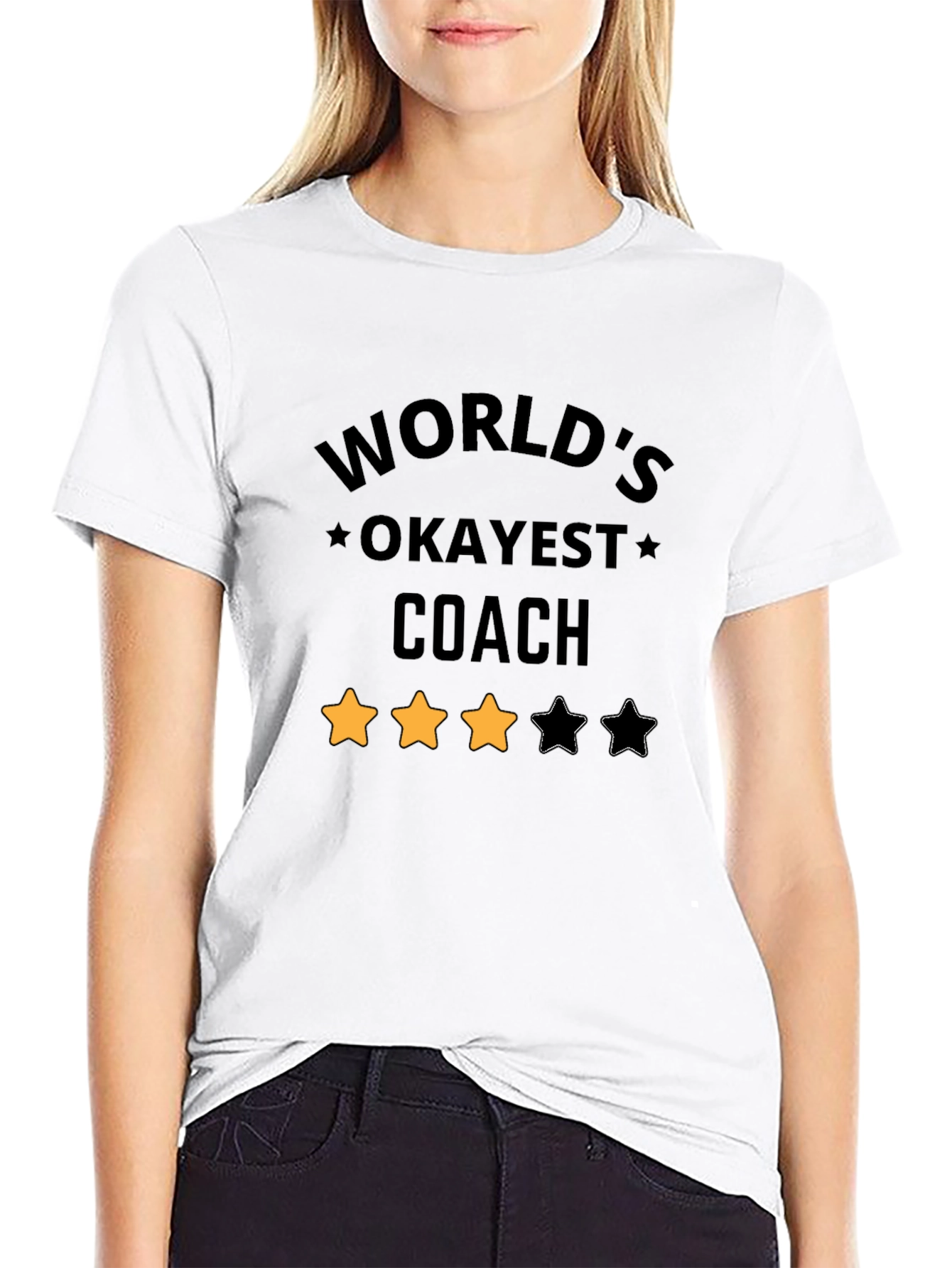 Worlds Okayest Coach Graphic T-Shirt