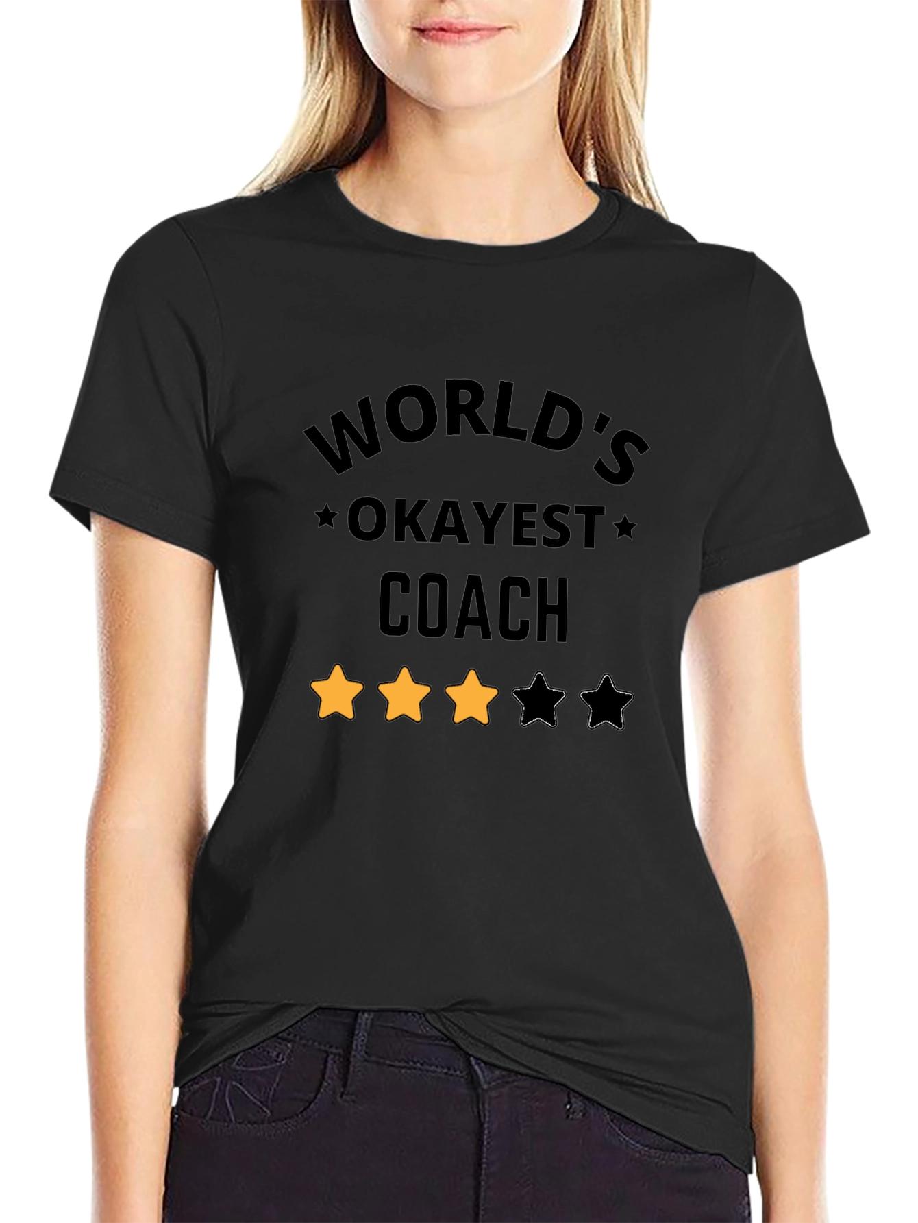Worlds Okayest Coach Graphic T-Shirt