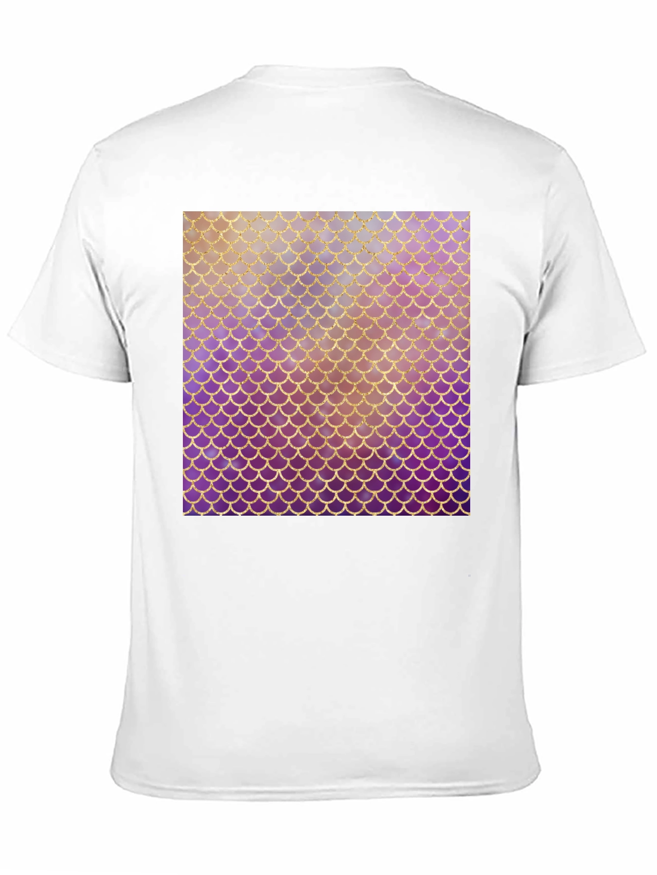 Mermaid Scale Graphic Tee - Stylish Black T-Shirt