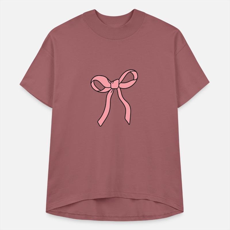 Pink Bow Illustration for Elegant Apparel