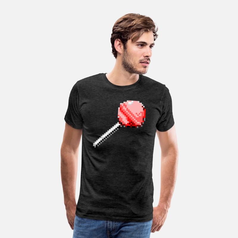 pink candy in pixel style