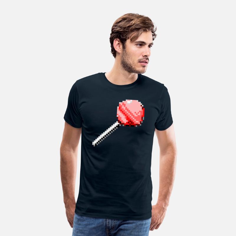 pink candy in pixel style