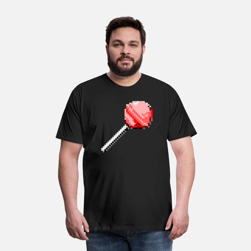 pink candy in pixel style