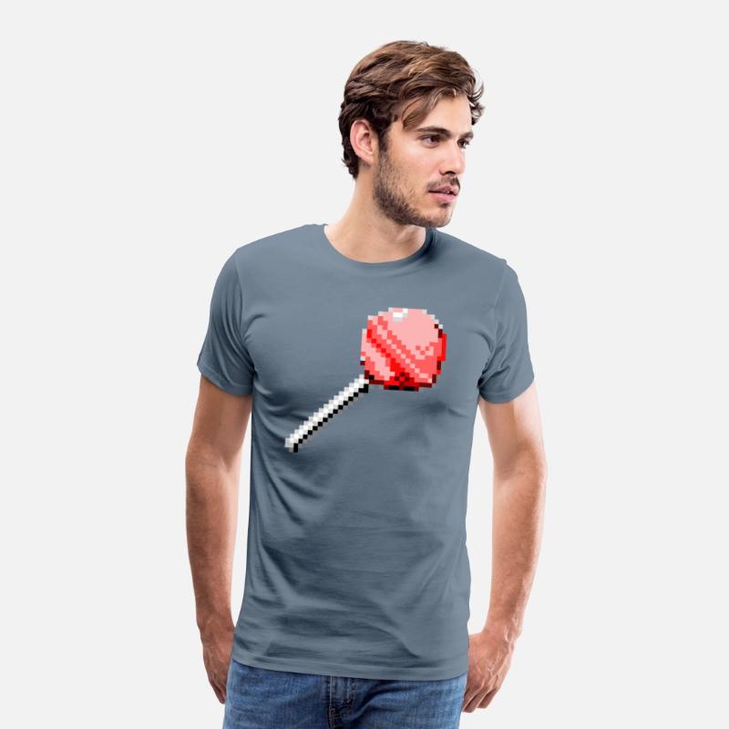 pink candy in pixel style