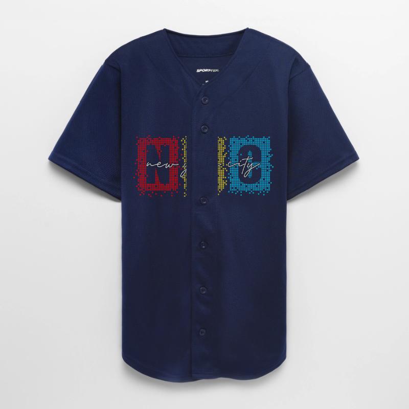 Pixelated NY City Skyline Illustration