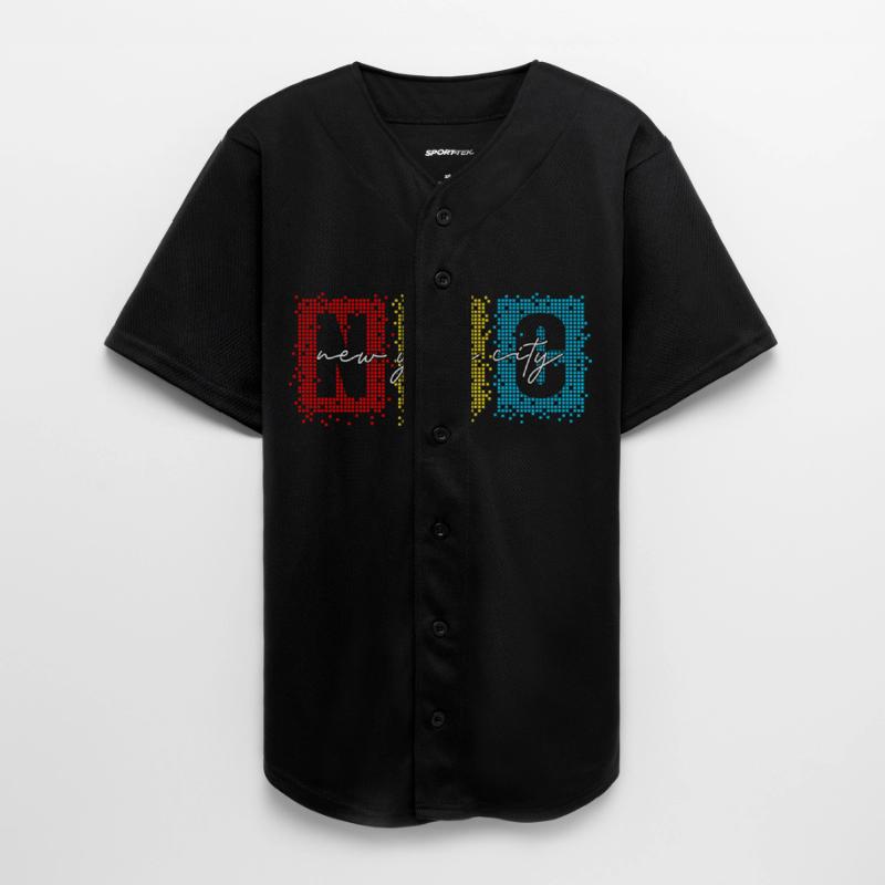 Pixelated NY City Skyline Illustration