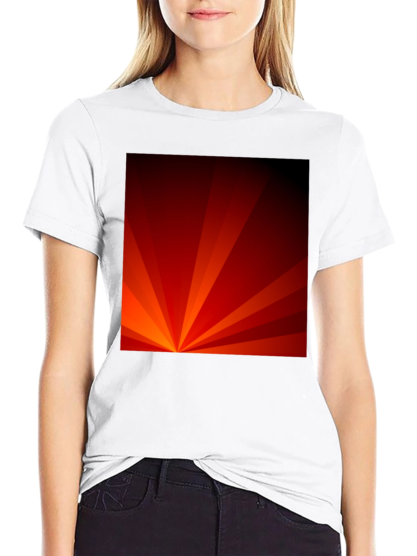 Radiant Rays Graphic Tee - Modern Style