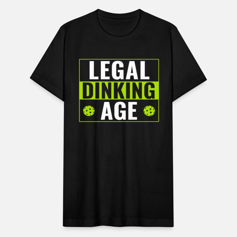 Playing Pickleball Player Legal Dinking Age Funny