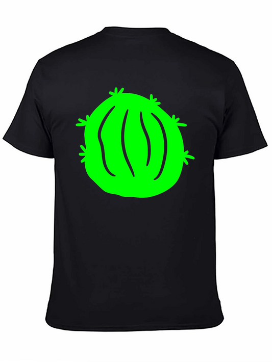 Funny Cactus Graphic T-Shirt - Black