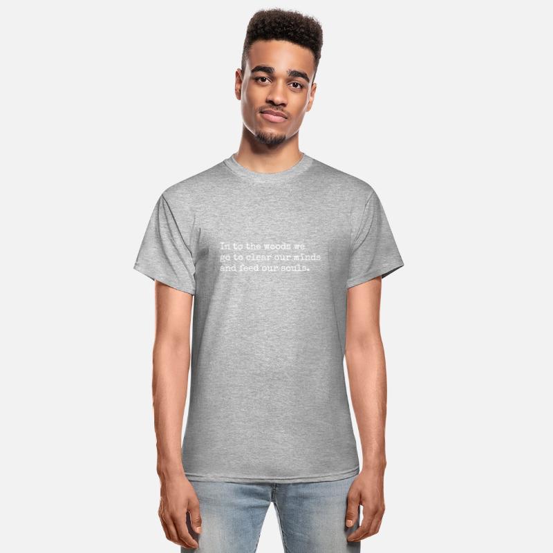 Positive mental health slogan, in to the woods