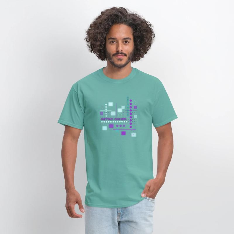 Power Up Retro Gamer Purple and Blue Graphic