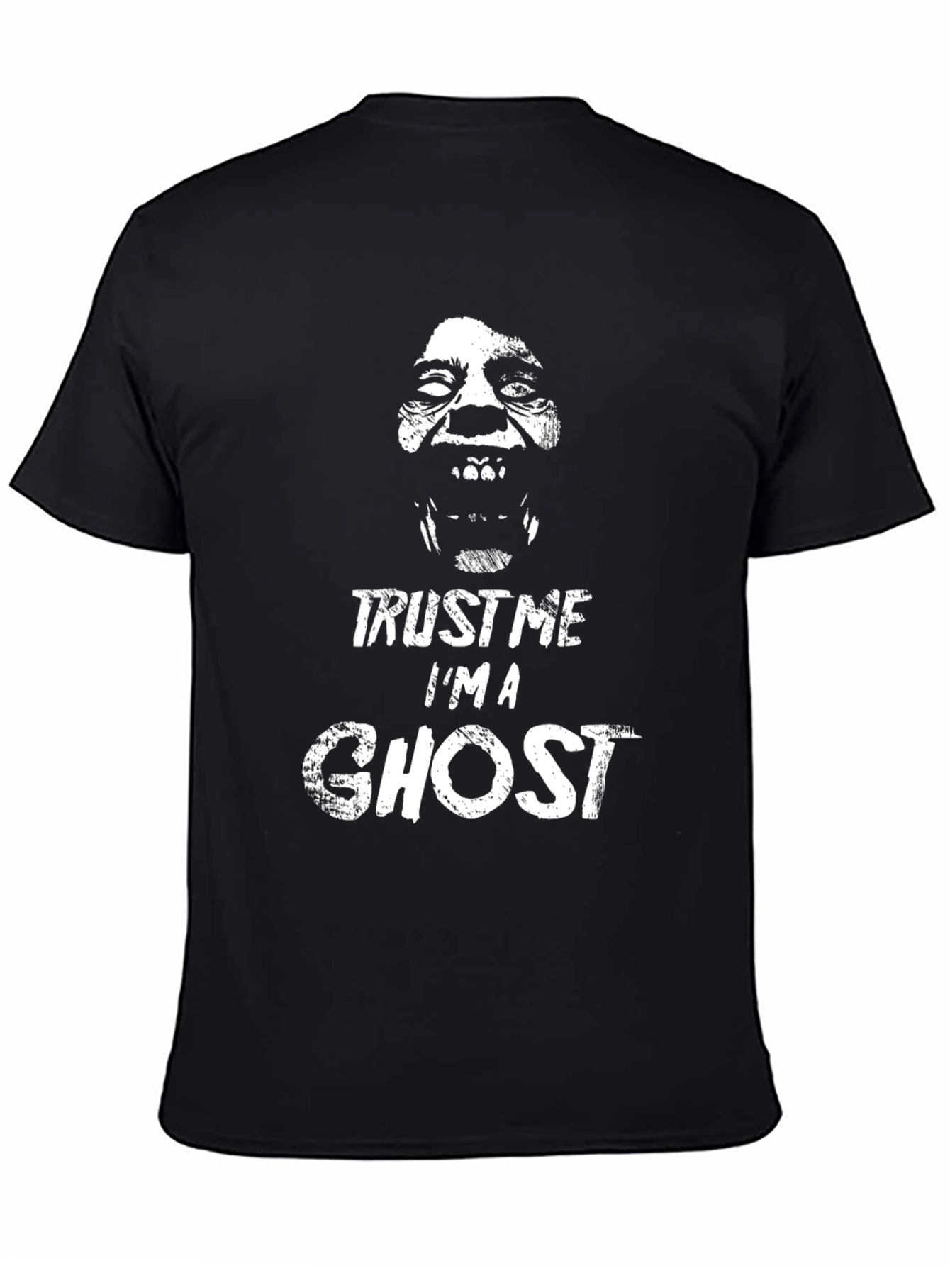 Trust Me Im A Ghost Black Graphic T-Shirt