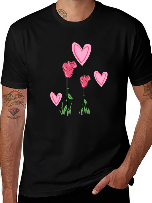 Floral Heart Graphic Tee