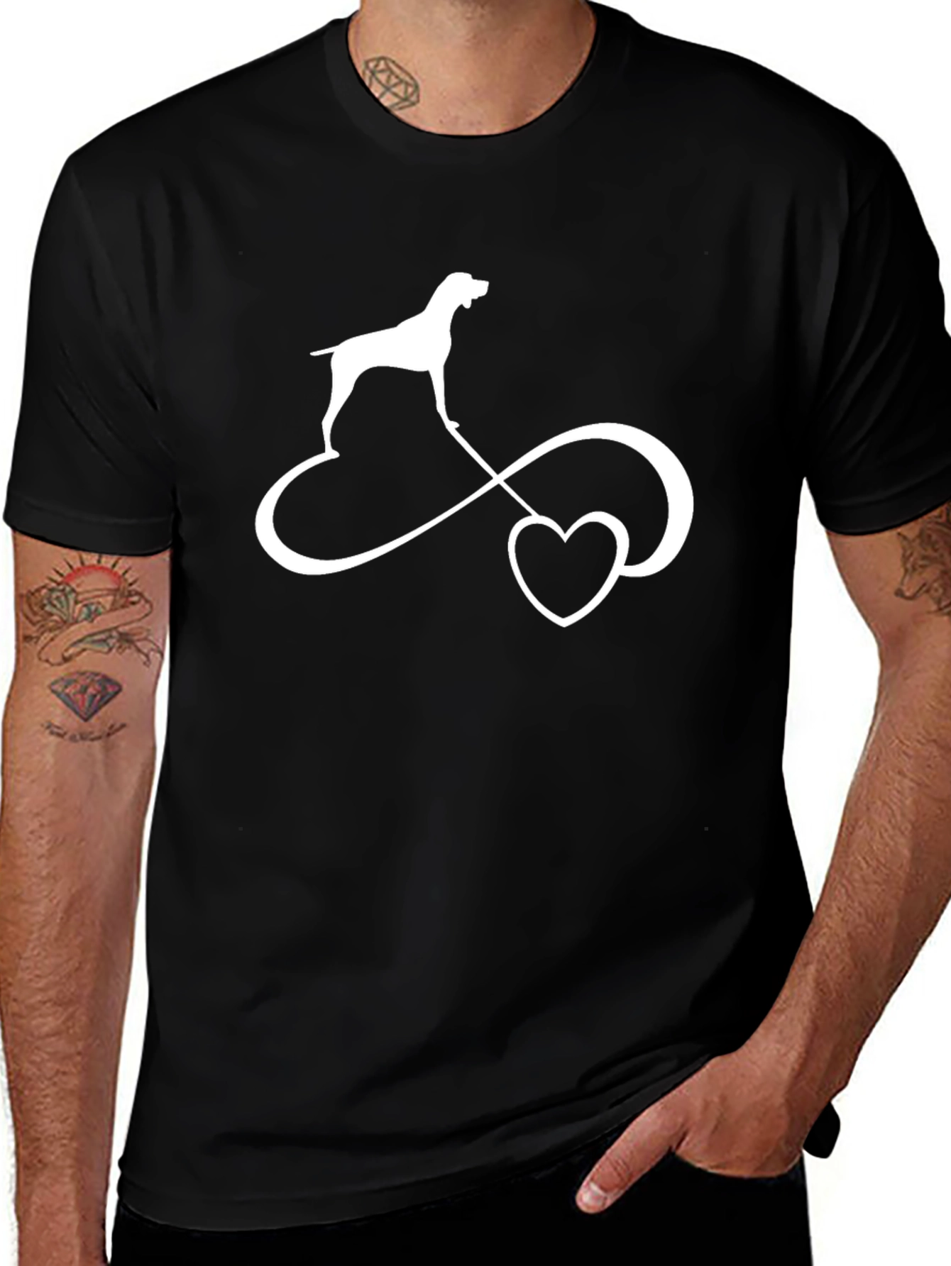 Dog Breed Infinity Love Heart T-Shirt