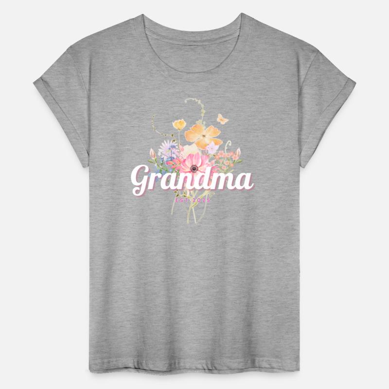Promoted to grandma EST 2025 floral wildflower
