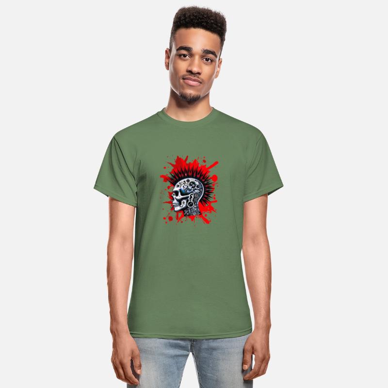 Punk Retro Rocker Skull