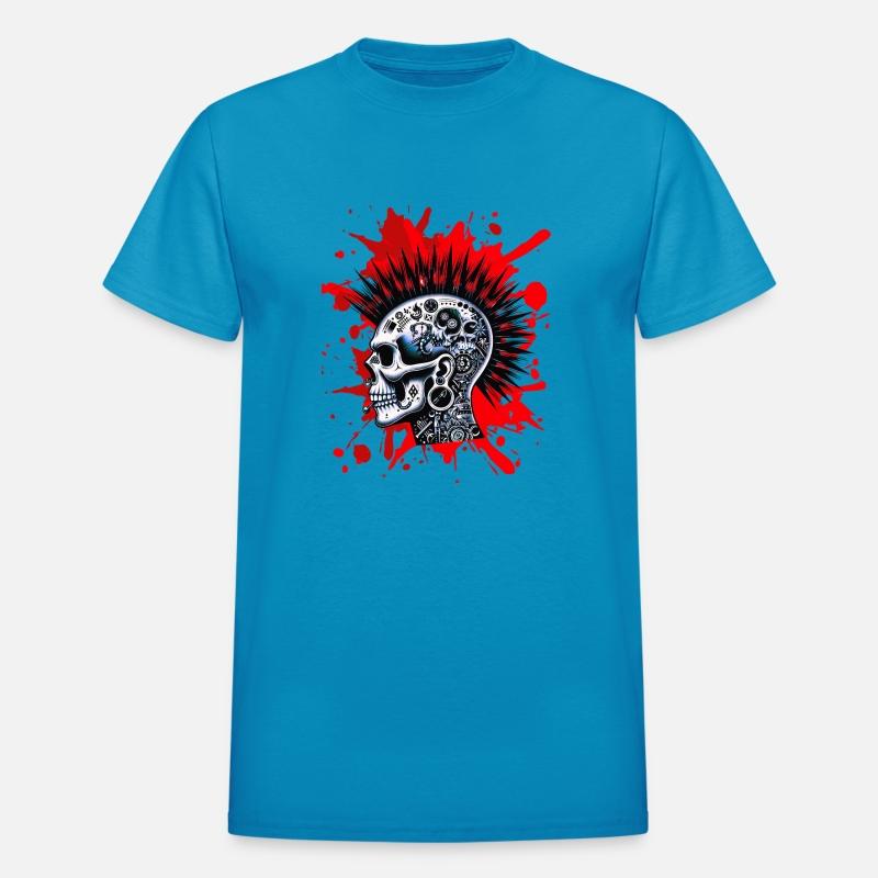 Punk Retro Rocker Skull