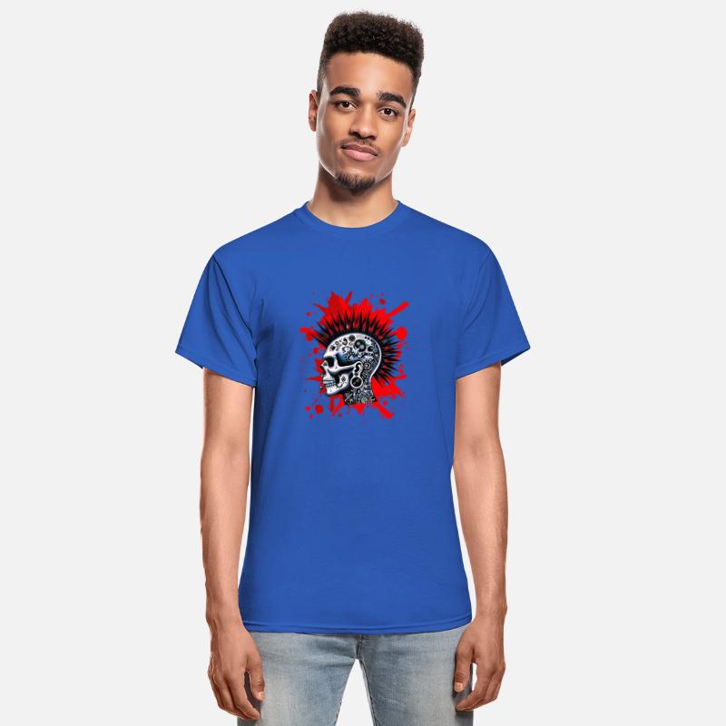 Punk Retro Rocker Skull
