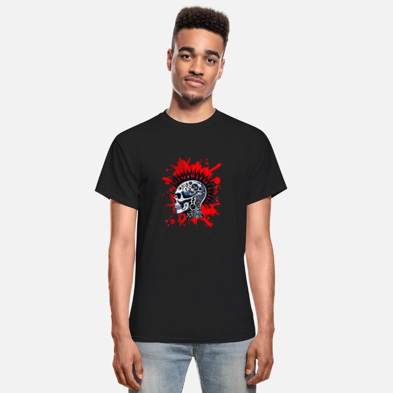 Punk Retro Rocker Skull