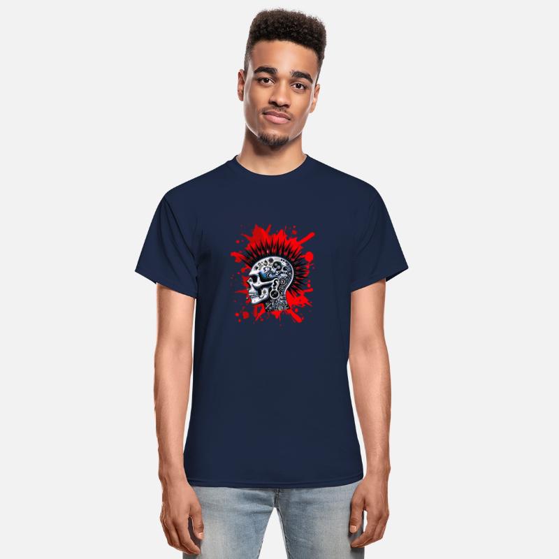 Punk Retro Rocker Skull