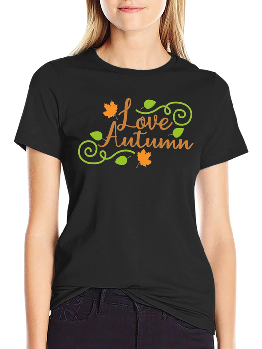 Love Autumn Graphic T-Shirt - Fall Season Apparel