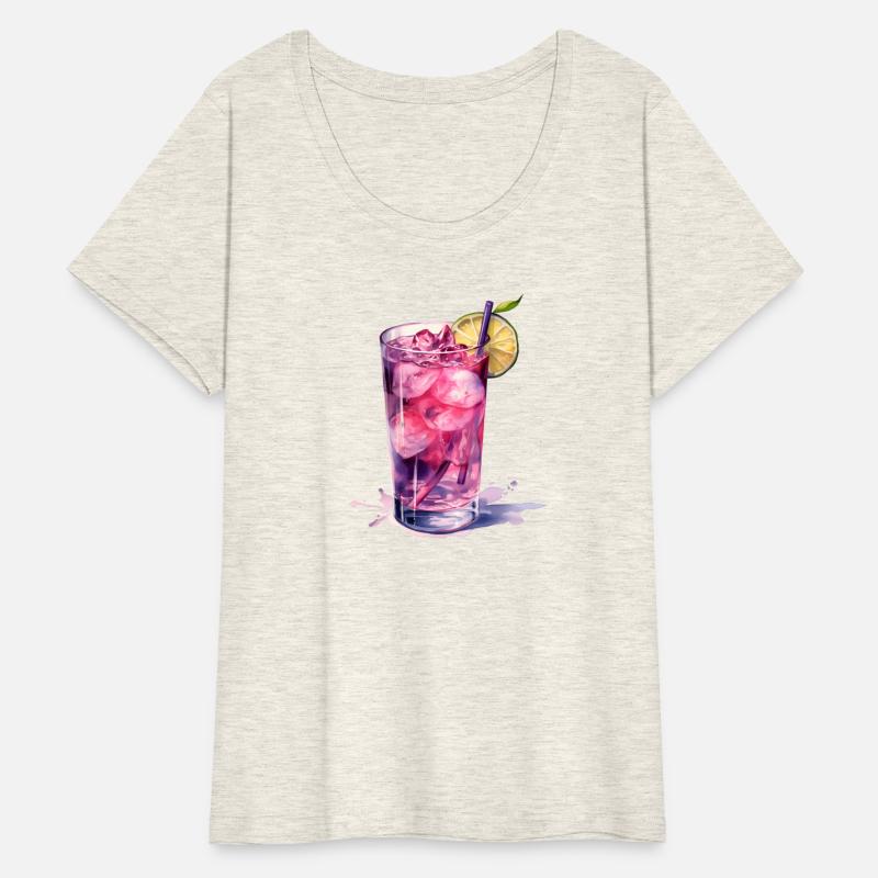 Purple Cocktail With Lime