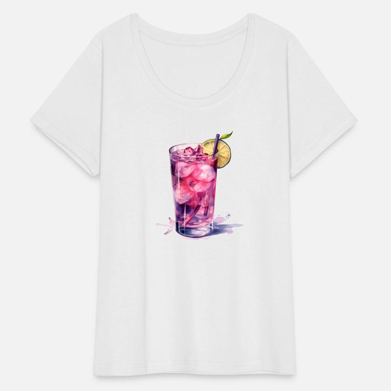 Purple Cocktail With Lime