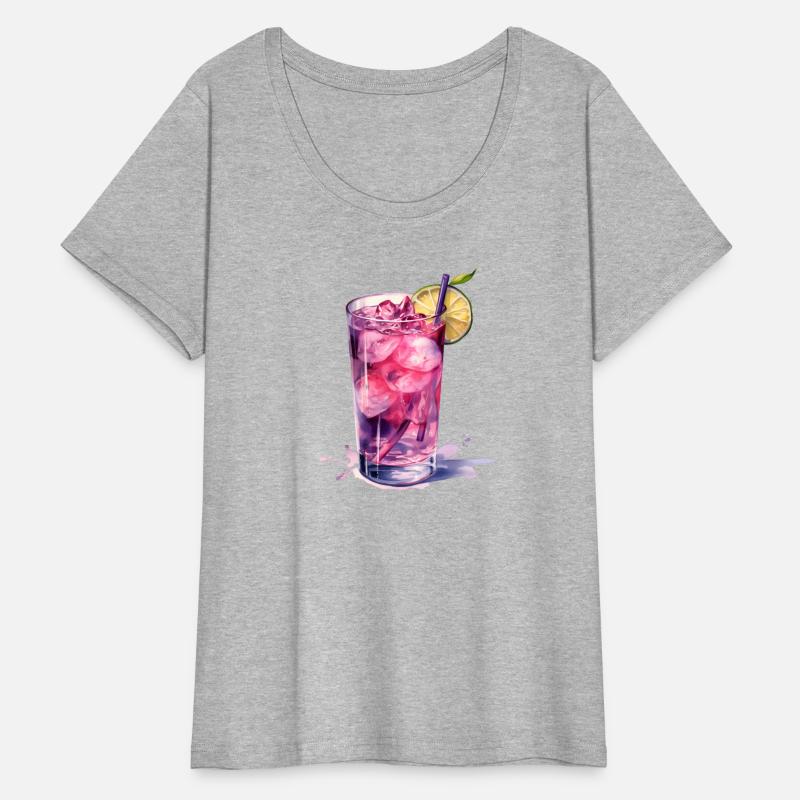 Purple Cocktail With Lime