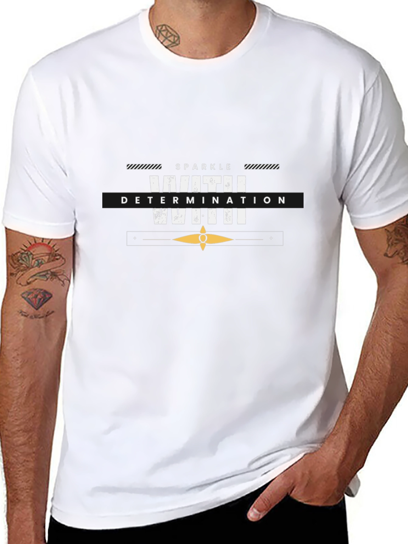 Sparkle Determination Graphic Print T-Shirt