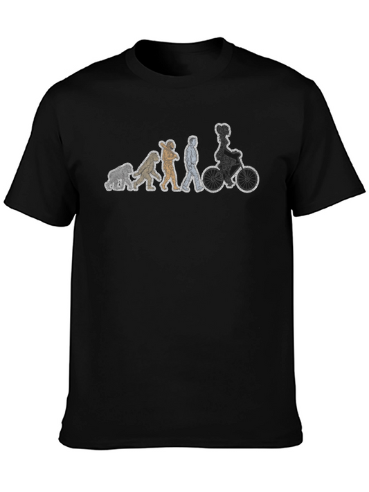 Evolution Biker T-Shirt - Humorous Cycling Tee
