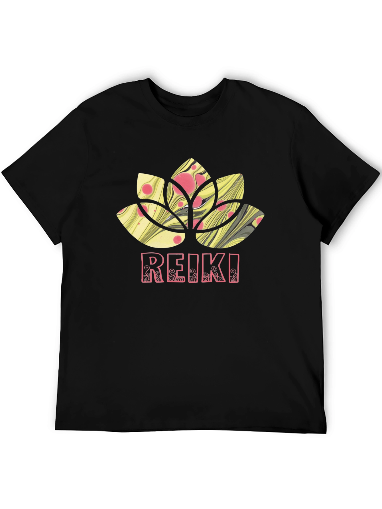 Reiki Lotus Flower Graphic Tee - Relax & Heal