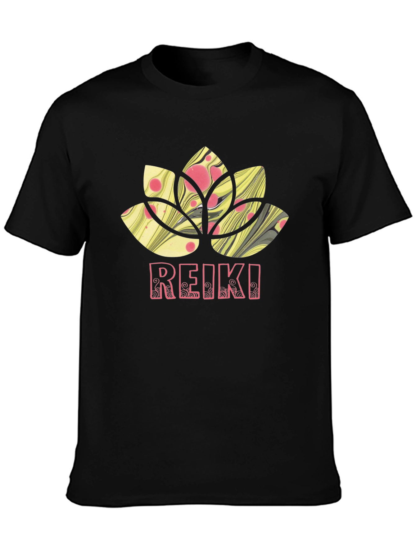Reiki Lotus Flower Graphic Tee - Relax & Heal