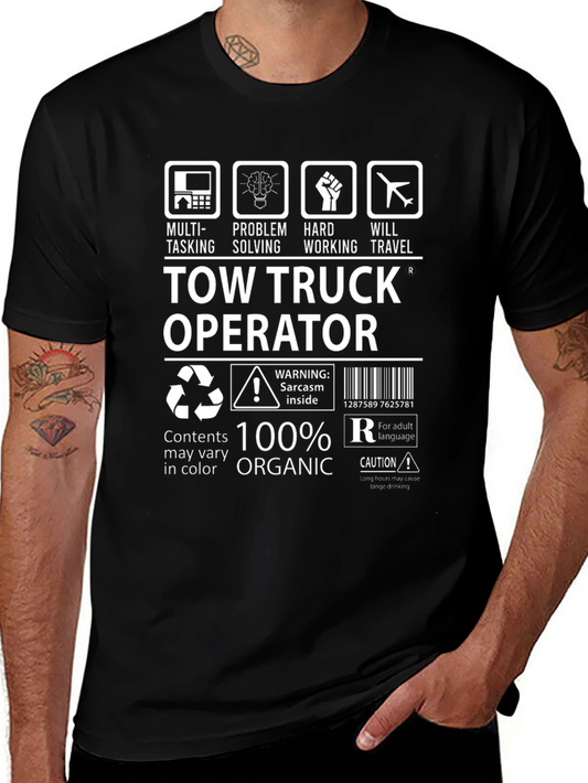 Tow Truck Operator 100% Organic T-Shirt