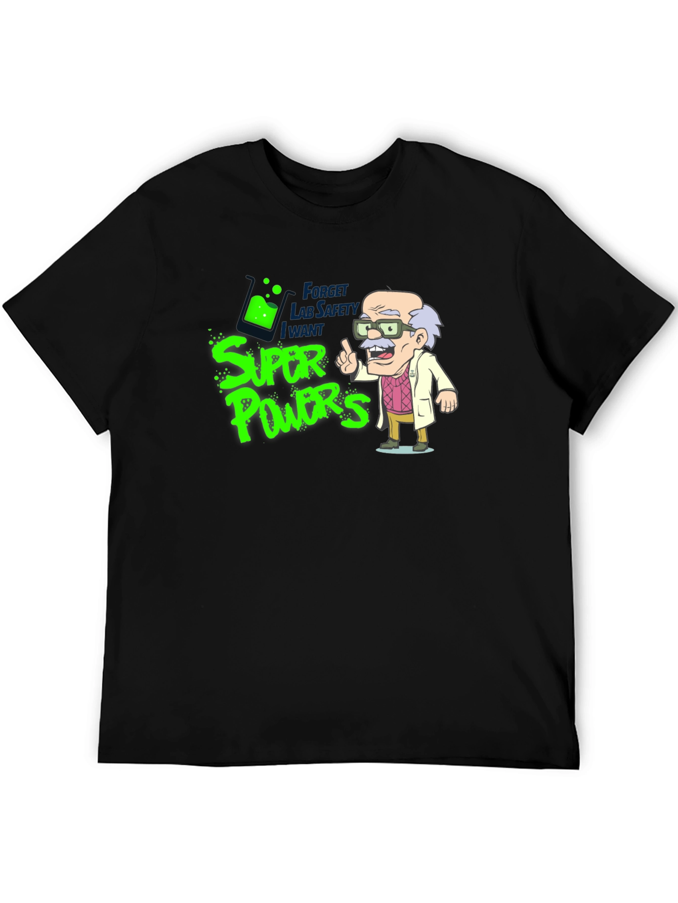Super Powers Cartoon Graphic T-Shirt