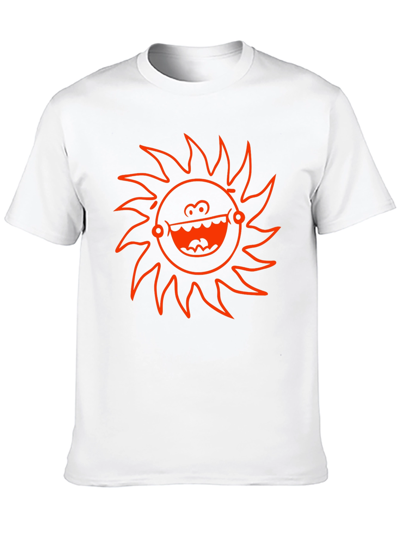 Funky Sun Graphic T-Shirt - Black Cotton Tee