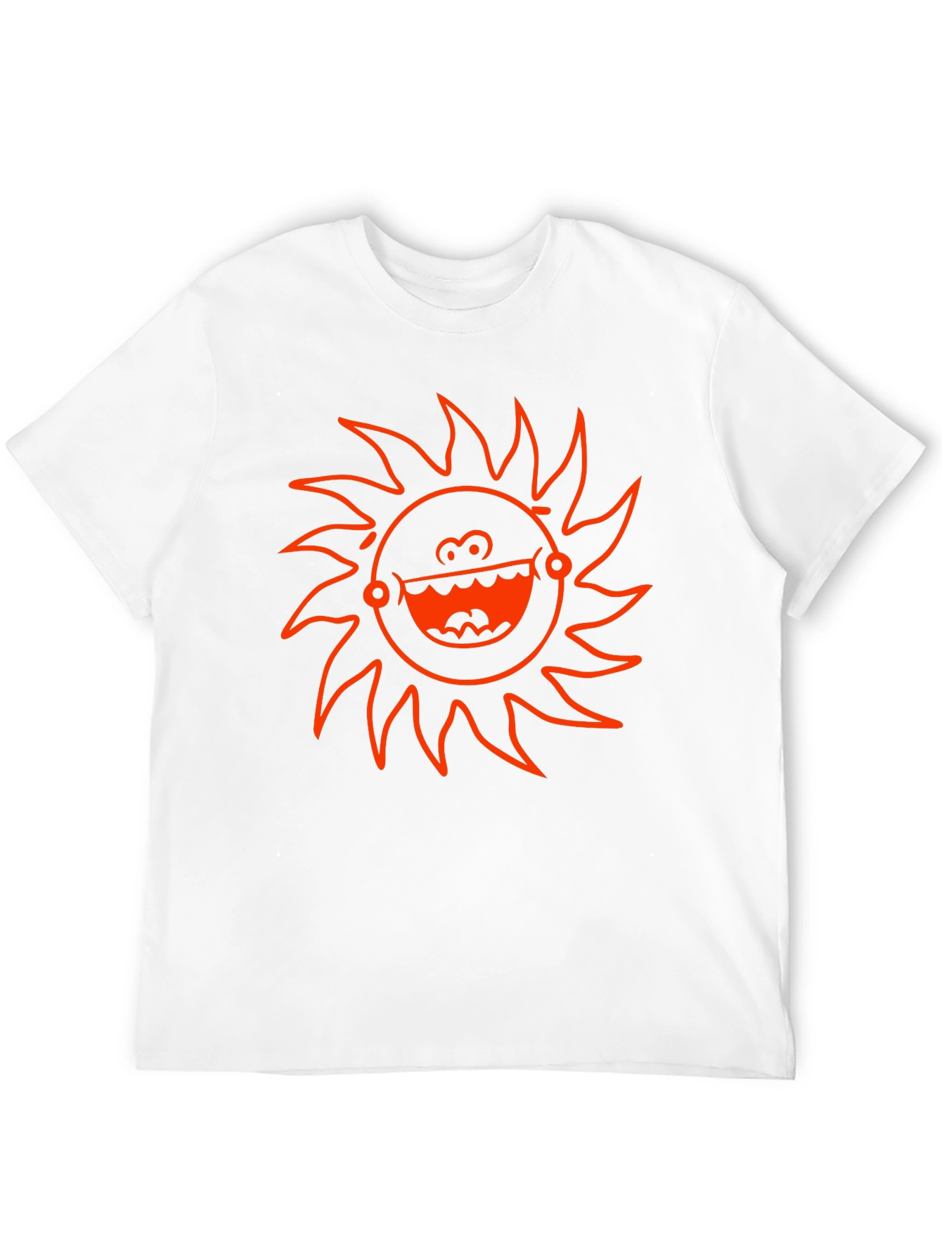 Funky Sun Graphic T-Shirt - Black Cotton Tee