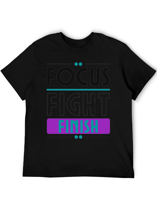 Focus Fight Finish Graphic Tee - Black