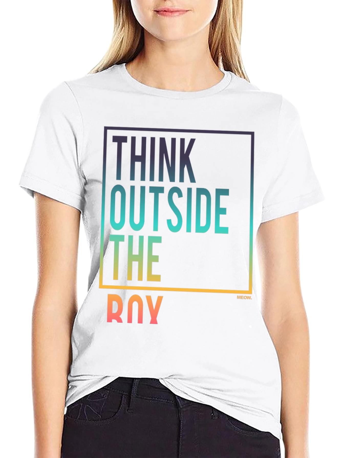 Think Outside the Box Tee - Stylish Graphic T-Shirt