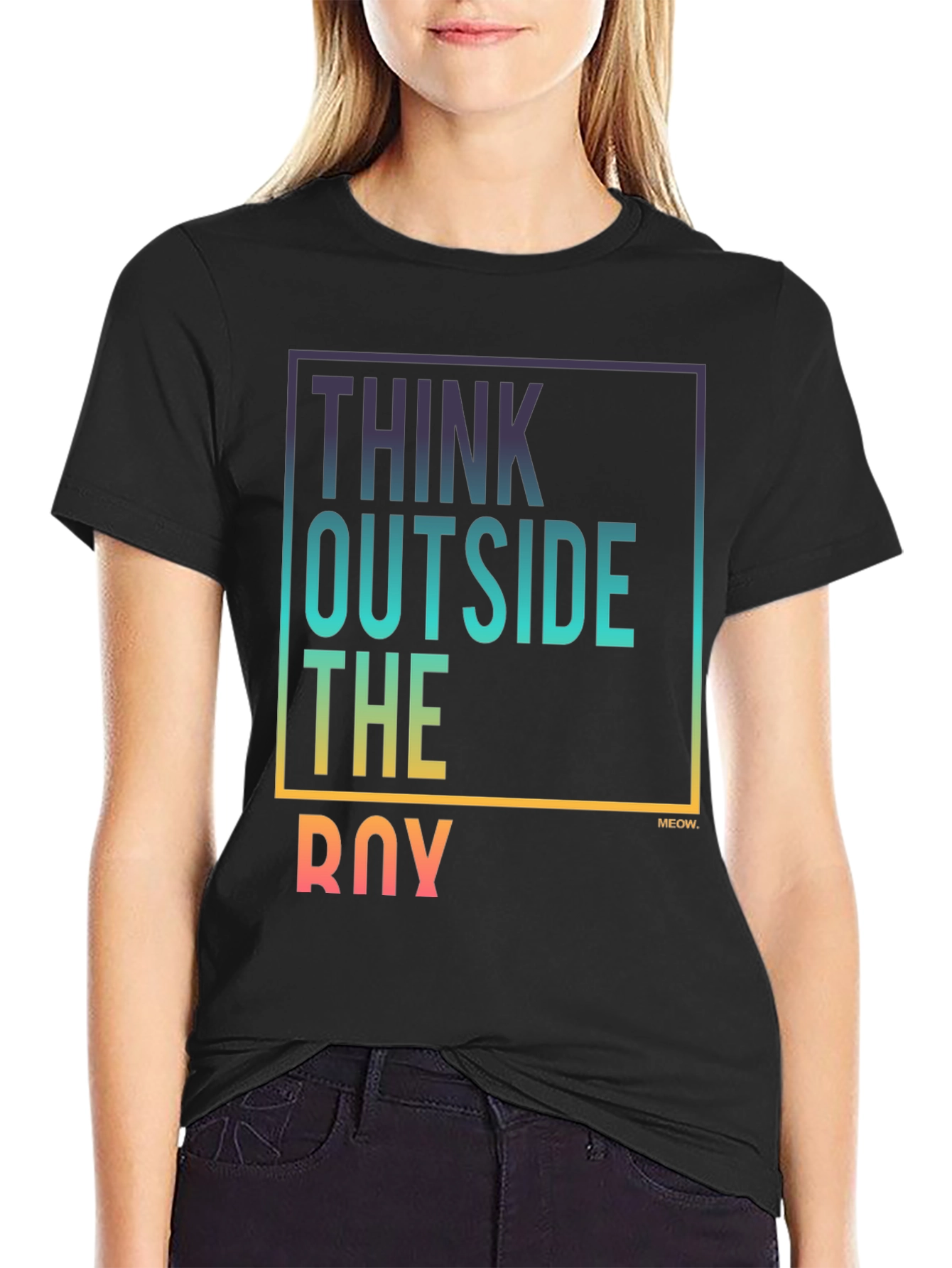 Think Outside the Box Tee - Stylish Graphic T-Shirt