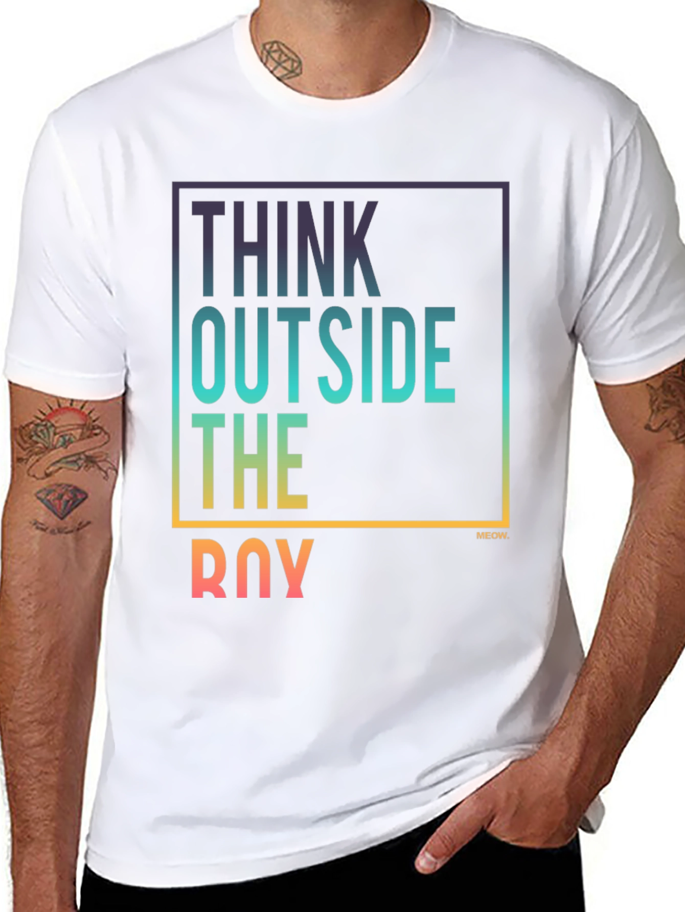 Think Outside the Box Tee - Stylish Graphic T-Shirt