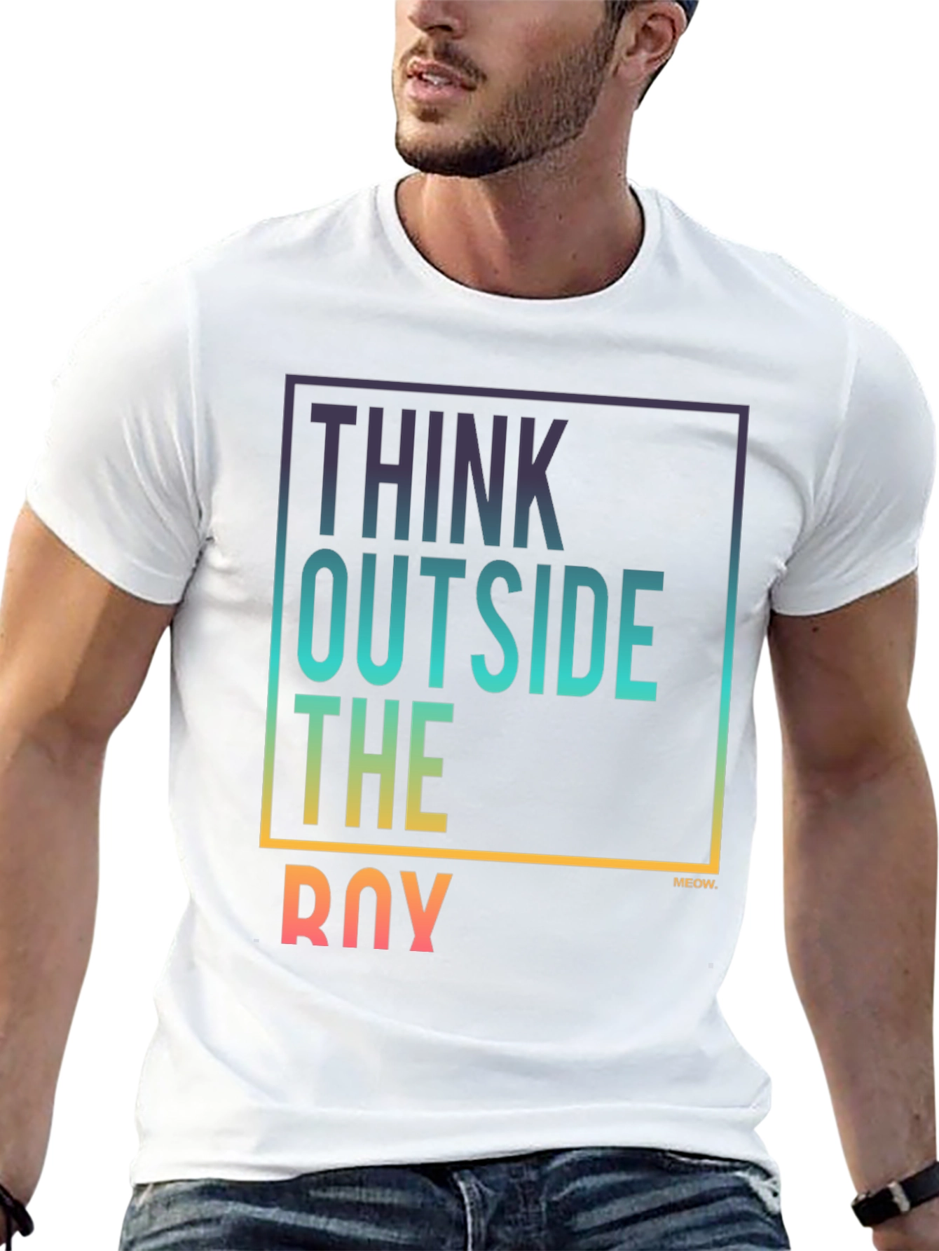 Think Outside the Box Tee - Stylish Graphic T-Shirt