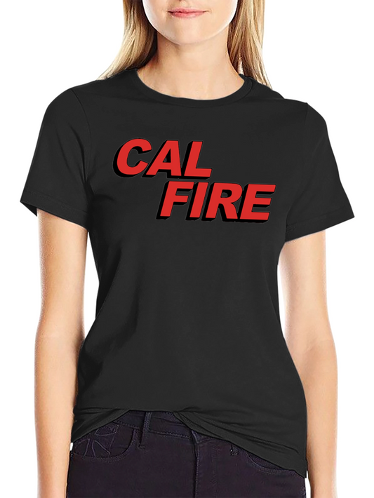 Cal Fire Graphic Tee - Bold Red Design