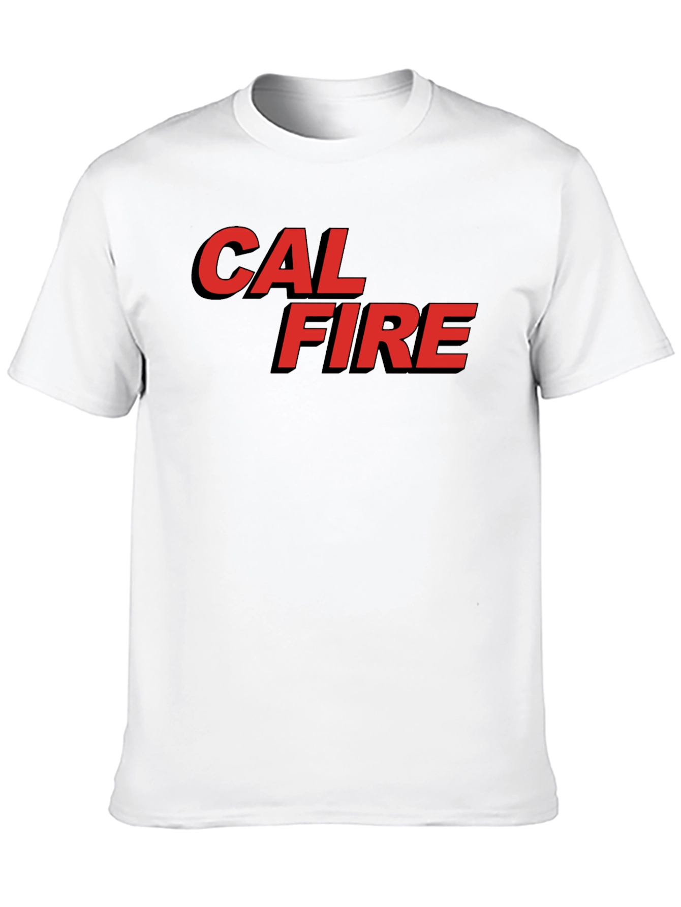 Cal Fire Graphic Tee - Bold Red Design