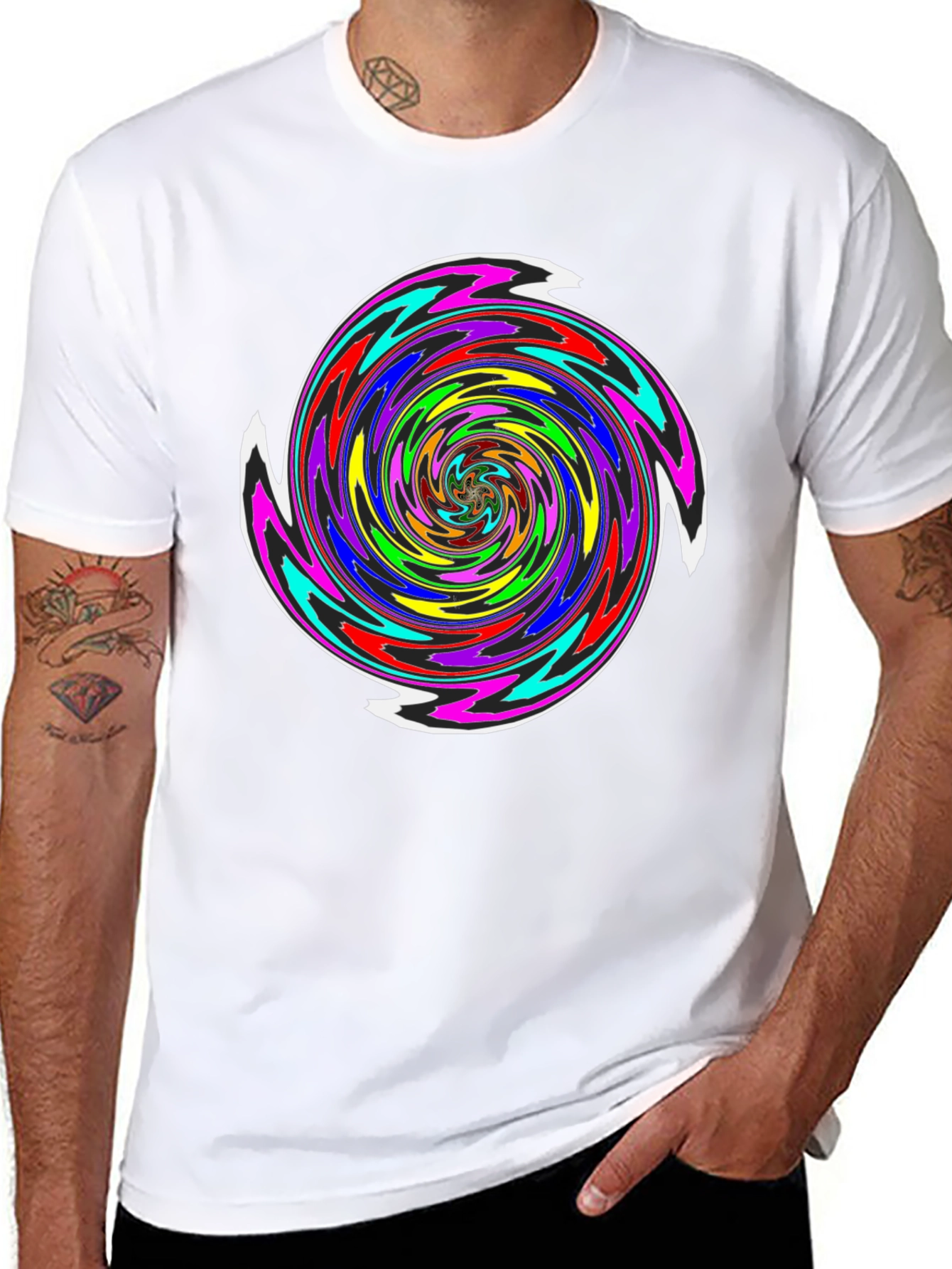 Psychedelic Swirl T-Shirt - Vibrant Graphic Tee
